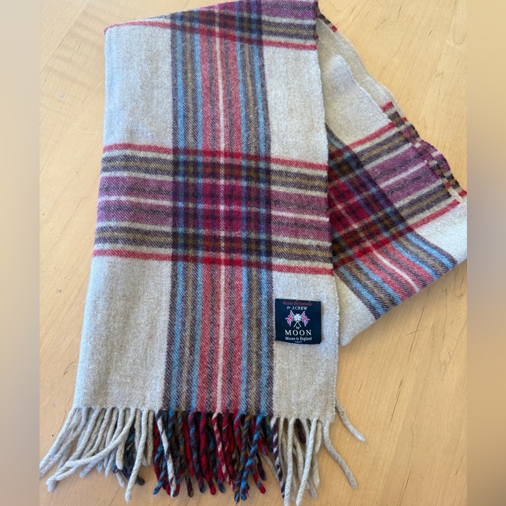 J. Crew Multicolor Merino Wool Scarf - Abram Moon —EUC